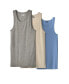 Фото #1 товара Big & Tall Ribbed Cotton Tank Undershirt 3-Pack