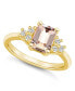 ფოტო #1 პროდუქტის Gemstone and Diamond (1/5 ct. t.w.) Ring in 14k Gold