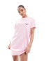 Фото #4 товара Polo Ralph Lauren Sport Capsule jersey t-shirt dress with logo in pink