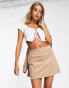 Фото #2 товара ASOS DESIGN cord pelmet mini skirt in fawn co-ord