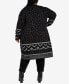 Фото #8 товара Plus Size Lori Animal Coatigan Sweater