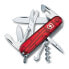 Victorinox Climber - Slip joint knife - Multi-tool knife - Clip point - Stainless steel - ABS synthetics - Red