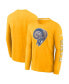 Фото #1 товара Men's Gold Los Angeles Rams Fashion Tri-Blend Long Sleeve T-shirt