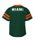 Фото #2 товара Toddler Boys and Girls Green Miami Hurricanes Two-Piece Red Zone Jersey and Pants Set