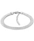 Stainless Steel 3-Pc. Set Mixed Chain Link Bracelets Серебристый - фото #4