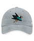 Фото #3 товара Men's Gray San Jose Sharks Core Primary Logo Adjustable Hat