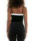 ფოტო #2 პროდუქტის Juniors' Bow Accent Sleeveless Velvet Top