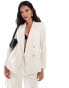 River Island linen blazer in cream