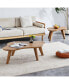 Modern Wood Coffee Table, Cloud Shape, Multipurpose