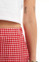 Reclaimed Vintage relaxed trouser in red gingham