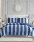 Denim Stripe 3-Pc. Reversible Duvet Cover Set, Full/Queen