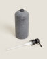 Stone grey resin bathroom soap dispenser