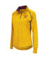 ფოტო #3 პროდუქტის Women's Gold Minnesota Golden Gophers Bikram Raglan Quarter-Zip Top