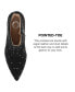 ფოტო #8 პროდუქტის Women's Rossia Studded Pointed Toe Booties