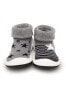 Infant Boys Breathable Washable Non-Slip Sock Shoes Stars & Stripes - Grey