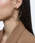 ფოტო #5 პროდუქტის Rose Gold-Tone Large Crystal Hoop Earrings, 2.5"