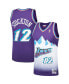 Фото #2 товара Men's John Stockton Purple Utah Jazz 1996-97 Hardwood Classics Swingman Player Jersey