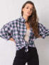 Фото #1 товара Женская рубашка свободного кроя с удлиненным рукавом Factory Price