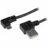 Фото #1 товара Универсальный кабель USB-MicroUSB Startech USB2AUB2RA2M Чёрный