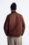 Фото #5 товара Куртка с вощеным покрытием и контрастным воротником ZARA