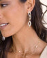 ფოტო #2 პროდუქტის Women's 18k Gold Plated Rope Dangle Earrings