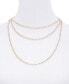 Фото #2 товара GUESS rhinestone Layered Tennis Necklace, 16" + 2" extender