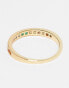 Фото #3 товара Pieces Curve 18k plated rainbow stacking ring in gold