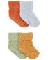 Baby 4-Pack Booties 0-3M