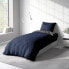 Фото #5 товара Комплект постельного белья One-Home Wendebettwäsche Uni синий 135 x 200 см