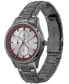 ფოტო #5 პროდუქტის Men's Dante Multifunction Gunmetal Stainless Steel Watch 42mm