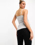 Фото #8 товара Threadbare Maternity 2 pack nursing cami vest top in black and grey