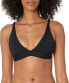 Фото #1 товара Billabong 280932 Women's Banded Tri Bikini Top, Sol Searcher Black Pebble, L