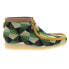 Фото #1 товара Clarks Wallabee Boot 26165732 Mens Green Canvas Lace Up Chukkas Boots