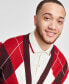 ფოტო #2 პროდუქტის Men's Regular-Fit Argyle Cardigan, Created for Macy's