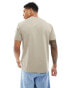 Фото #3 товара ASOS DESIGN essential heavyweight crew neck t-shirt 240gsm in stone