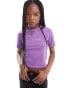 Фото #1 товара French Connection Cool as FCUK fitted t-shirt in violet