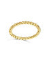 Фото #2 товара RA 14k Yellow Gold Plated Beaded Stacking Ring Wedding Band