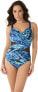 Фото #1 товара Miraclesuit 283903 Women's Turning Point Madero One Piece Swimsuit, Size 10