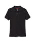 ფოტო #1 პროდუქტის Little Girls Short Sleeve Picot Collar Interlock Polo Shirt