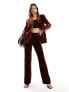 Фото #1 товара Mango velvet trouser in dark red