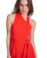 ფოტო #5 პროდუქტის Women's Belted Flare-Leg Jumpsuit