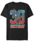 Фото #1 товара Men's Marvel Black Panther Shuri and Okoye 30th Birthday Short Sleeve T-Shirt