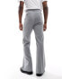 Фото #10 товара ASOS DESIGN vintage flare suit trousers in light grey