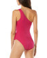 Фото #2 товара One-Shoulder Side-Cutout One-Piece Swimsuit
