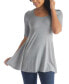 Women's Elbow Sleeve Swing Tunic Top