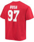 Фото #2 товара Men's Big and Tall Nick Bosa Scarlet San Francisco 49Ers Player Name Number T-shirt