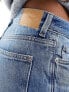 Фото #5 товара Weekday Rail mid waist loose fit straight leg jeans in seventeen blue