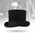 GEMVIE Men's Top Hat Black Women's Fedora Hat for Fancy Dress Wedding Theme Party Hat