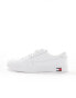 Tommy Jeans vulcanized essential trainers in white