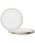 Фото #1 товара Montvale Platinum Set of 4 Dinner Plates, Service For 4